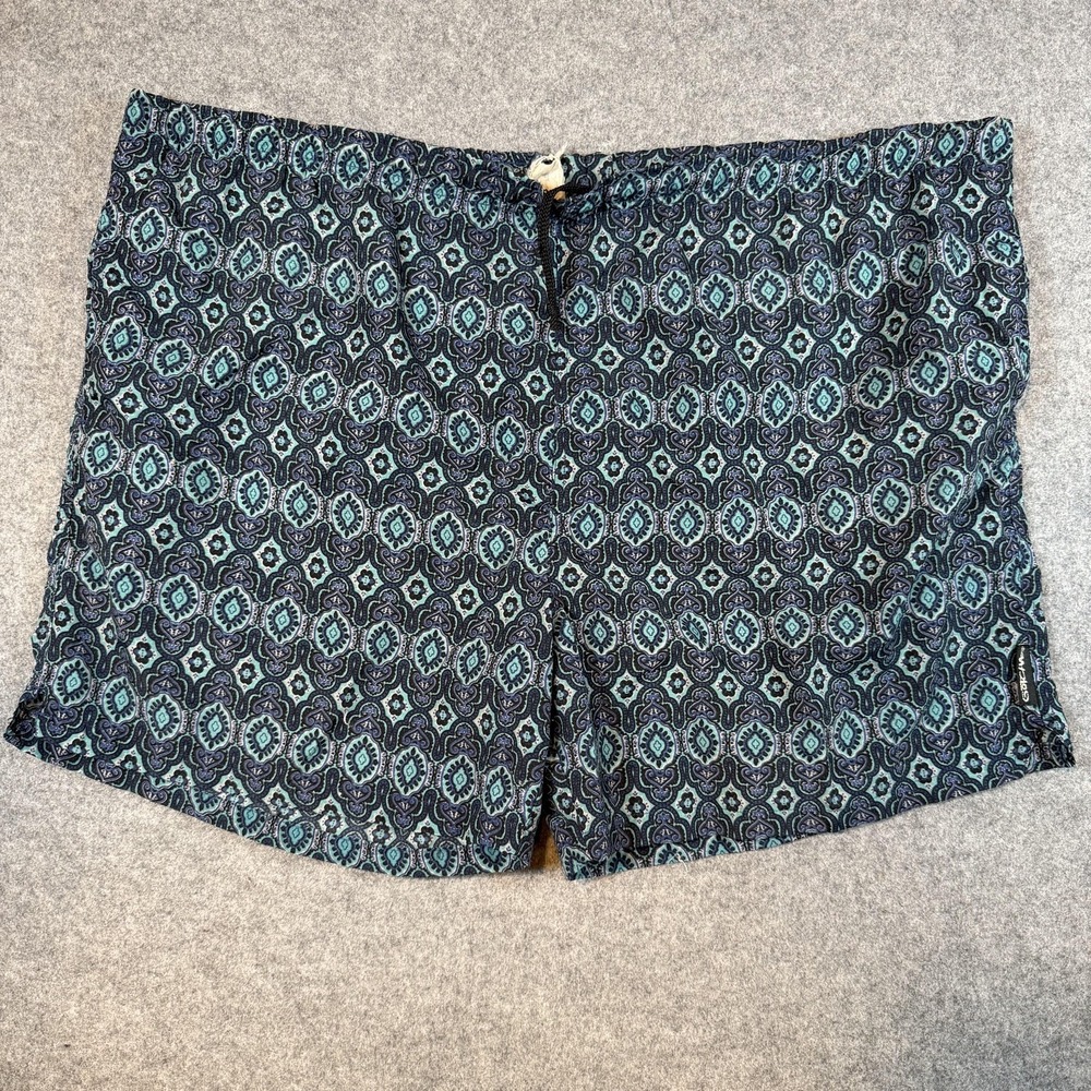 Vintage Gotcha Shorts XXL Swim Trunks Multicolor Paisley Surf Board Shorts 80s